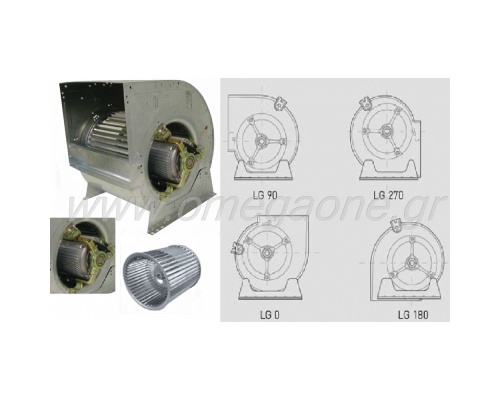 Double inlet Pressure Centrifugal Fans 900 RPM 6 Pole