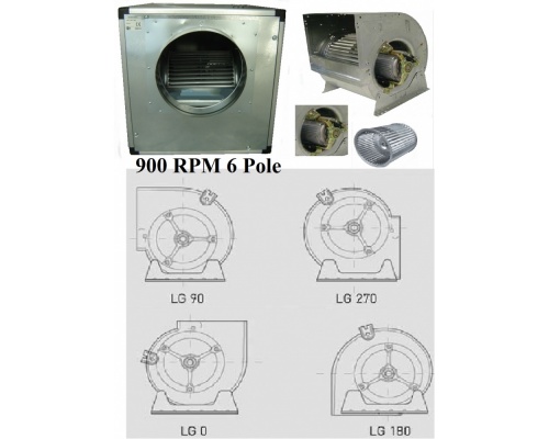Centrifugal Fans in the Box Soundproof 900 RPM 6 Pole