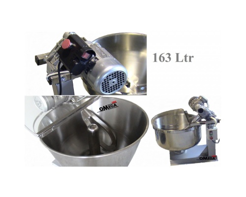 163 Ltr Kneading Mixer -Fixed Bowl 1 Speed Heavy Duty