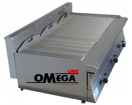 Heavy Duty Gas Vapour Chargrill -3 Burners 1200x700x300 mm