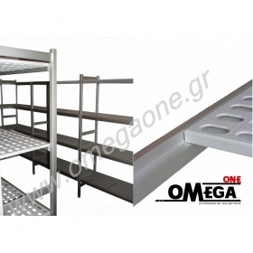 Polypropylene Kitchen Solid Shelving -4 Level Bays (Width 40 cm)