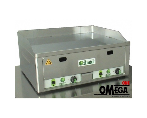 Gas Griddle Plates - Chrome Smooth Surface -2 Heating Ζone Fimar