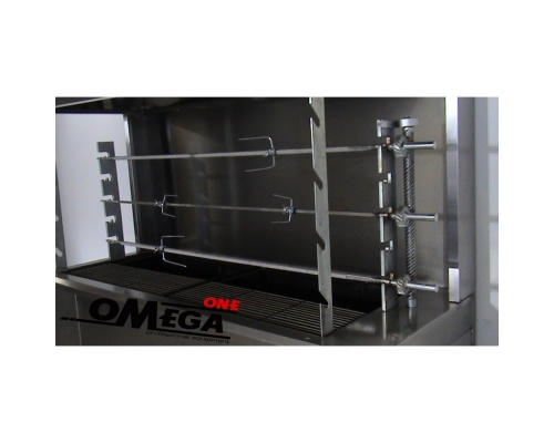 Charcoal chargrill with rotating spits - 3 Spits - Extraction Canopies