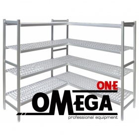 Polypropylene Kitchen Solid Shelving -4 Level Bays (Width 50 cm)