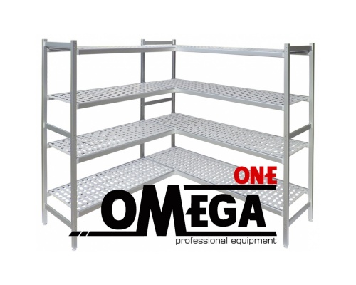 Polypropylene Kitchen Solid Shelving -4 Level Bays (Width 50 cm)
