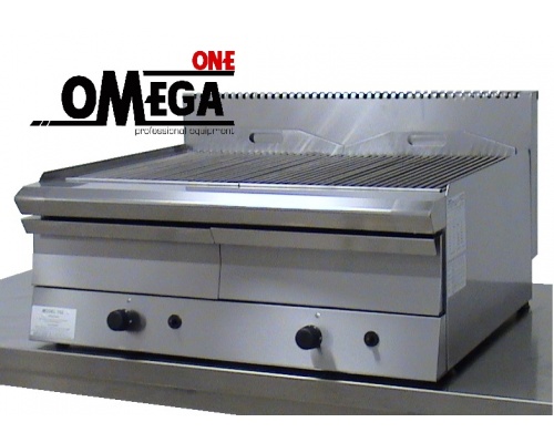Heavy Duty Gas Vapour Chargrill -2 Burners 800x700x300 mm