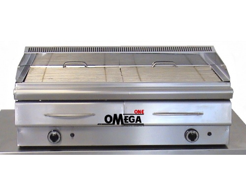 Heavy Duty Gas Vapour Chargrill -2 Burners 1110x530x340 mm