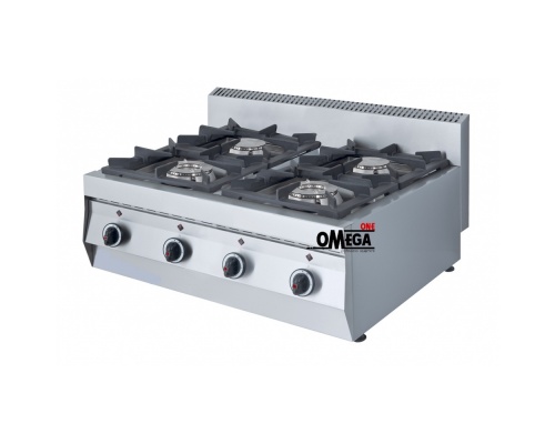 4 Burners -Boiling Top Gas GAS E400 Pilot