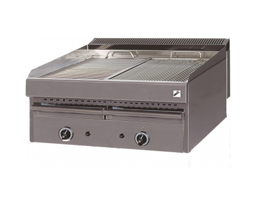 Heavy Duty Gas Vapour Chargrill -2 Burners 765x700x430 mm 