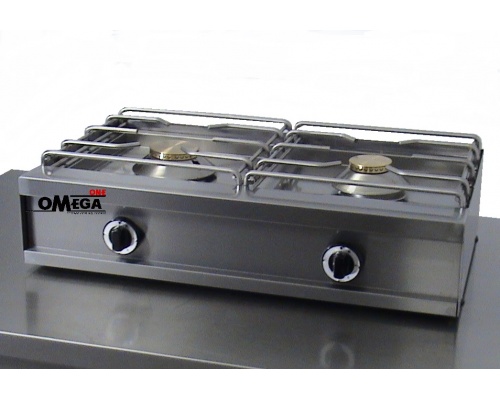 2 Burners -Boiling Top Gas with Pilot 