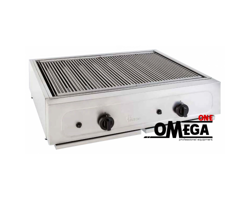 Professional Gas Vapour Chargrill -2 Burners 820x700x200 mm