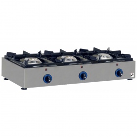 3 Burners -Boiling Top Gas GAS E23 Pilot