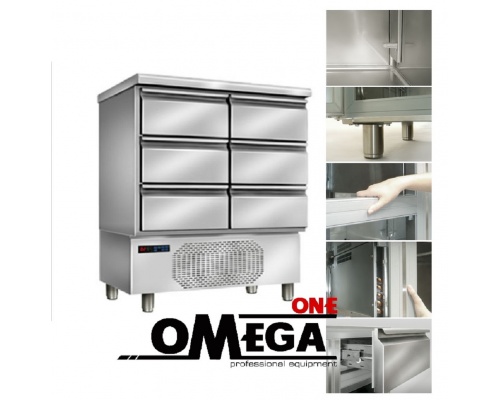 Refrigerated Fish Display Counter - 2 Triple Set of Drawers 915x700x1090 mm