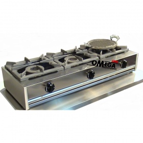 3 Burners -Boiling Top Gas 