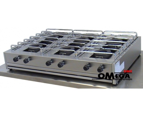 6 Burners -Boiling Top Gas with Thermocouple 206S 