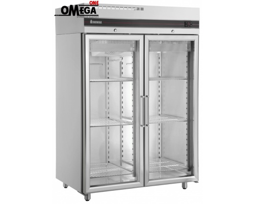 Gewerbekühlschrank mit 2 Öffnung Glastüren 1432 Ltr CE2144/GL