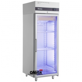 Glastürkühlschrank mit Umluft 654 lt