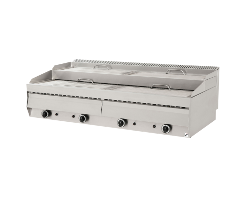 Double Gas Vapour Chargrill 1410x700x300/46Υ mm