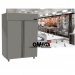 Double Doors Cabinet Fridge Stainless Steel 