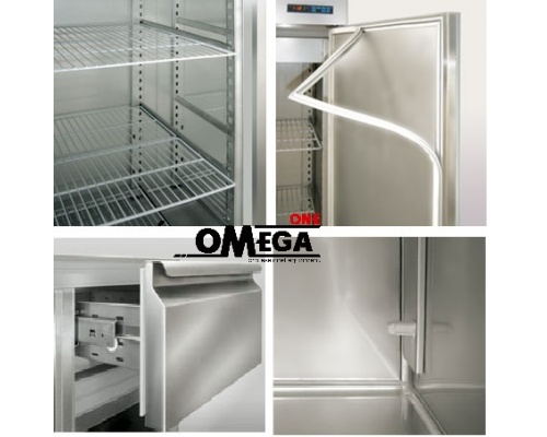 Double Doors Cabinet Fridge Stainless Steel 455 Ltr 
