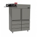 2 Doors & 6 Drawers Cabinet Fridge Stainless Steel 1315 Ltr 