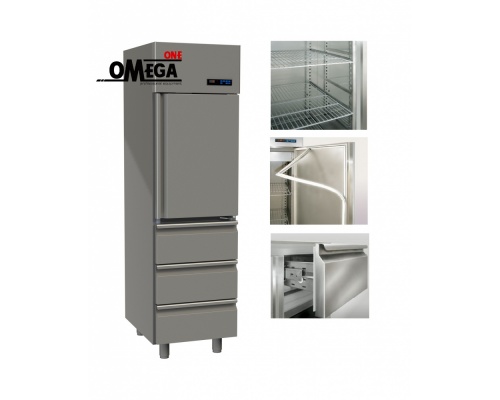 Ψυγείο Θάλαμος Συντήρηση 1 Πόρτα & 3 Συρτάρια 455 Ltr διαστ. 570x800x2035 mm