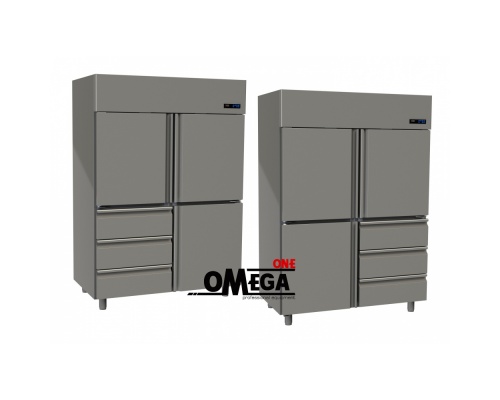 3 Doors & 3 Drawers Cabinet Fridge Stainless Steel 1315 Ltr