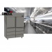 2 Doors & 6 Drawers Cabinet Fridge Stainless Steel 1315 Ltr 
