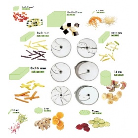 Discs Collection for Vegetable Slicers CL50 - CL52 - R502 & R502 V.V.