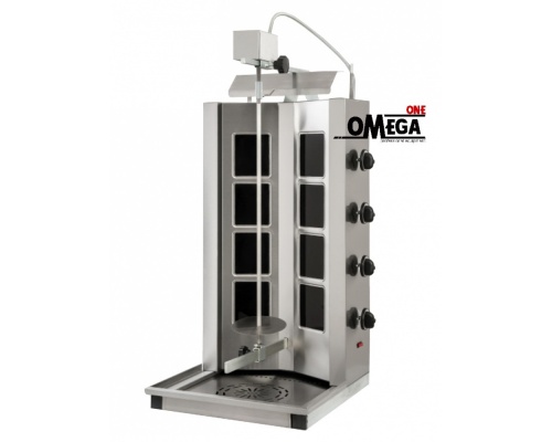 Elektrischer Gyros / Dönergrill 4 Brenner -max. 100 kg NRT8DEK