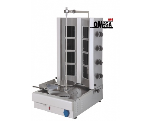 Elektrischer Gyros / Dönergrill 4 Brenner -max. 110 kg NRT8MK