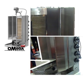 Gas-Gyros / Dönergrill mit Tür -max. 60 kg PANGRP60