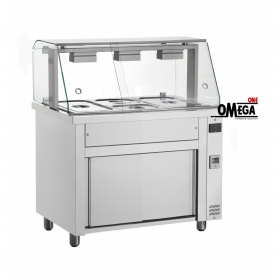 3 x 1/1 GN Bain Marie Displays dim. 1102x700x21313 mm 