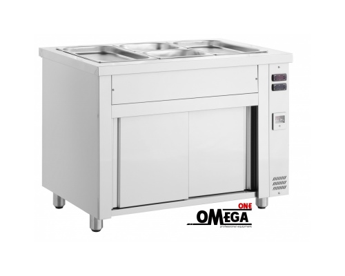 3 x 1/1 GN  Βains Μarie on Cupboards dim. 1102x700x1313 mm 