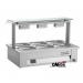 Electric 3 x 1/1 GN Bain Marie -Wet Heat -Single Sneeze Guard dim. 1080x630x710 mm