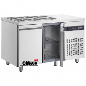 Refrigerated Salad & Pizza Topping Unit dim. 1345x700x875 mm 