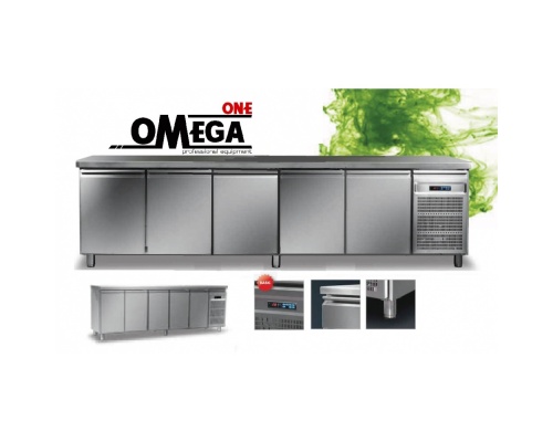5 Doors Refrigerated Counter dim. 2650x700x865 mm Series 70 