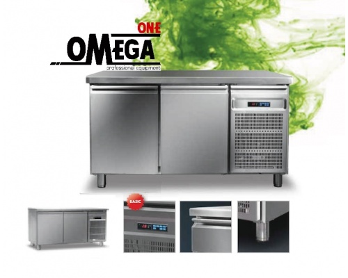2 Doors Refrigerated Counter dim. 1450x600x865 mm Series 60 