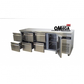Refrigerated Counters with 6 Drawers & 1 Door dim. 2240x700x870 mm PN2229