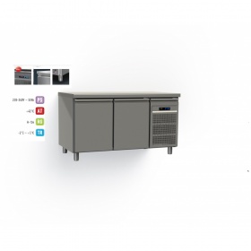 2 Doors Refrigerated Counter dim. 1750x800x865 mm Series 80 