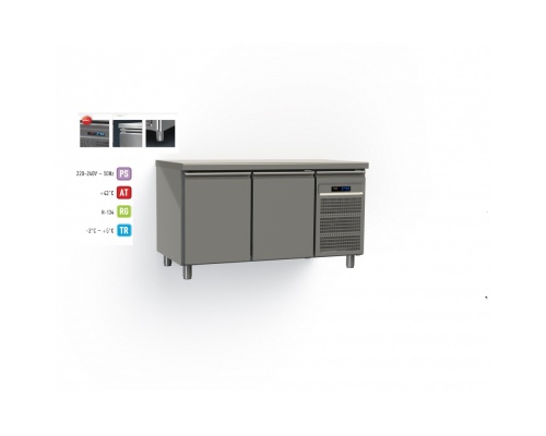 2 Doors Refrigerated Counter dim. 1750x800x865 mm Series 80 