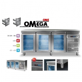 3 Glass Doors Refrigerated Counter dim. 1975x700x865 mm Series 70 
