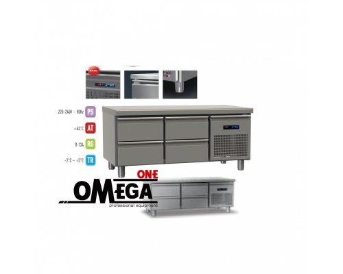Refrigerated Counters wIth 4 Drawers dim. 1370x700x640 mm Series 70