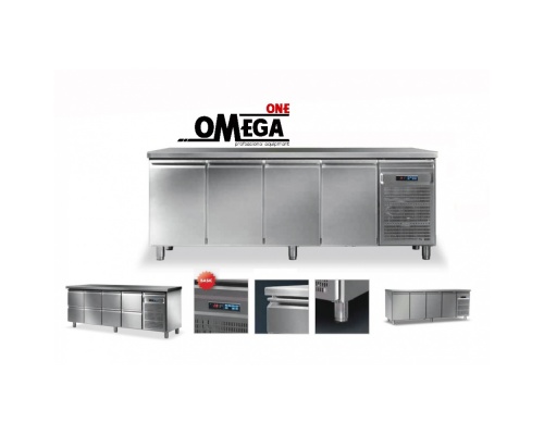 4 Doors Refrigerated Counter dim. 2200x700x865 mm GN 1/1. Series 70