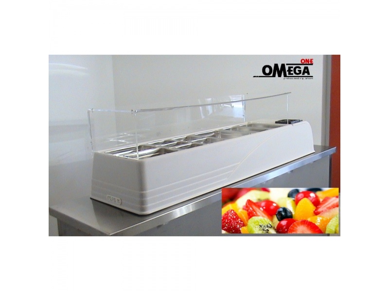 Midi Counter Top Display Fridge Refrigerated Saladette Display