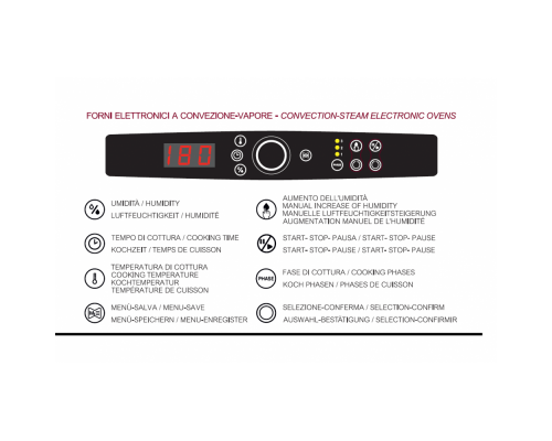 Fast Line Gastronomy and Pastry Electric Convection and Steam Oven 5 GN 1/1