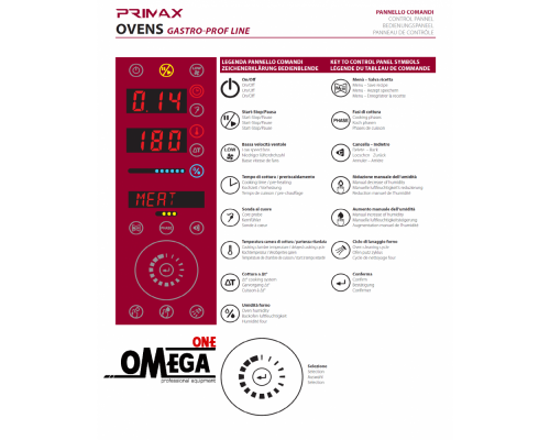 Φούρνος Μαγειρικής -10 GN 2/1 Κυκλοθερμικός Ηλεκτρικός Combi Direct Steam Prof Line