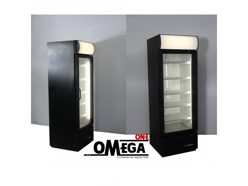 true single glass door cooler