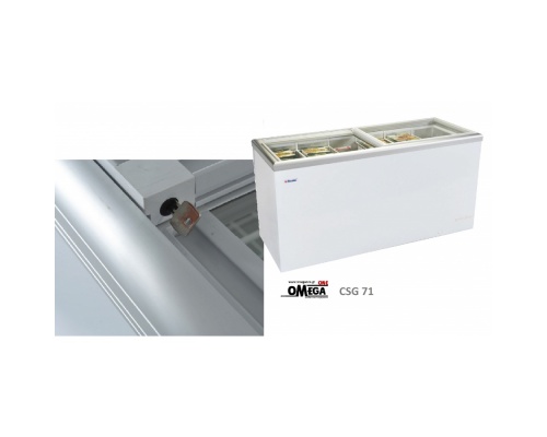 CSG 71 Flat Sliding Glass Lid Chest Freezer