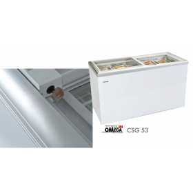 CSG 53 Flat Sliding Glass Lid Chest Freezer